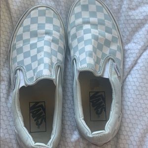 Blue checkered vans !!!